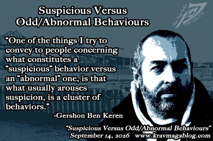Suspicious Versus Abnormal Behaviours