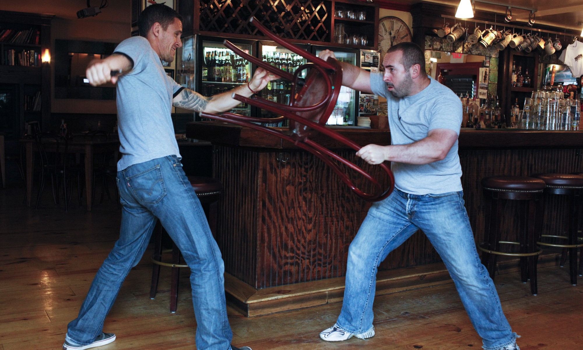 Krav Maga Boston Improvised Weapons - Chair